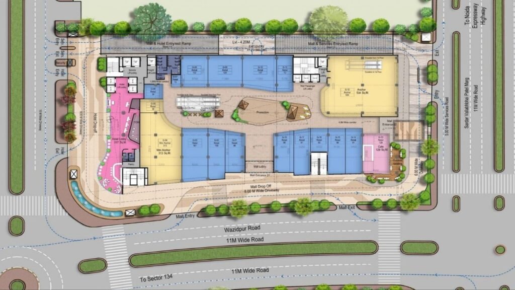 Arqis Mall Noida Floor Plan